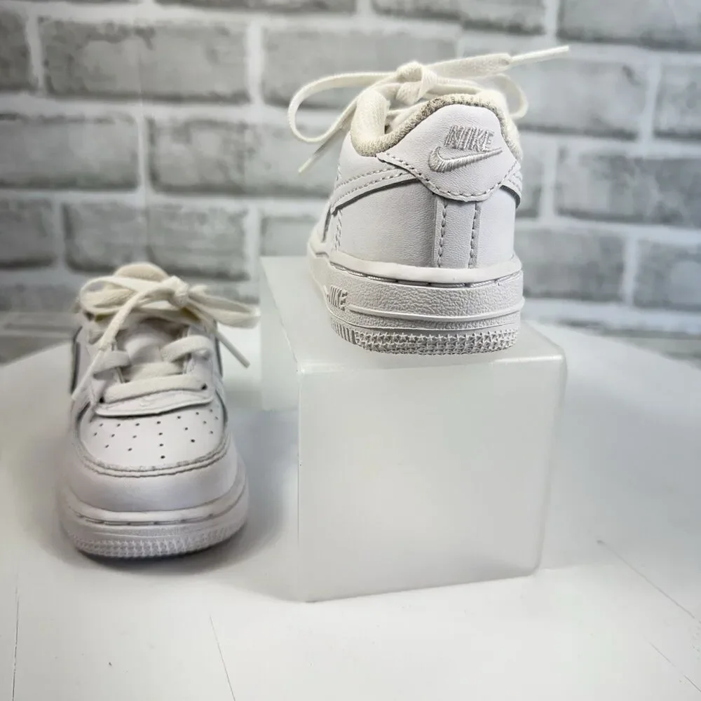 Nike Air Force 1 Low Toddler Size 5 C Triple White Athletic Shoes Sneakers